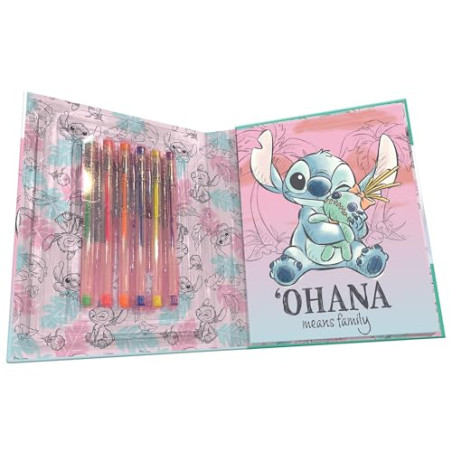 Disney Carnet de Notes avec stylos, Stitch