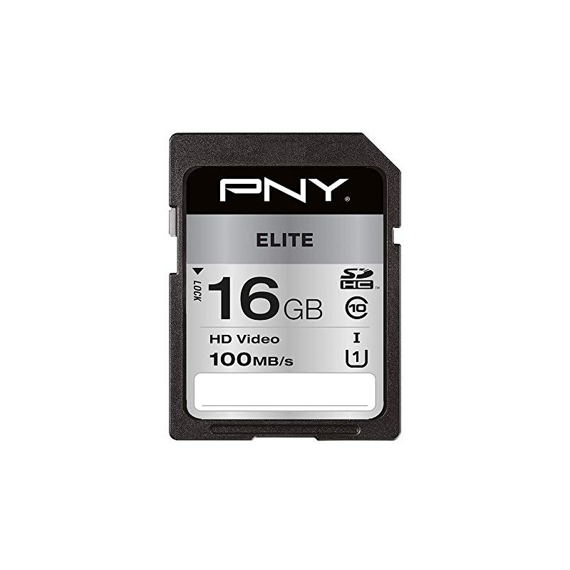PNY Elite SDHC card 16GB Class 10 UHS-I U1 100MB/s