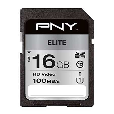 PNY Elite SDHC card 16GB Class 10 UHS-I U1 100MB/s