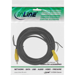 Cavo RCA InLine - video - 1x spina/spina RCA - colore spina giallo - 7 m