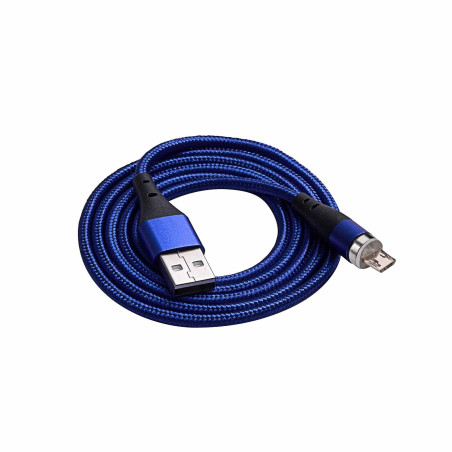AKYGA Câble USB A mâle USB-A, fiche USB Micro-B 1 m Bleu AK-USB-47