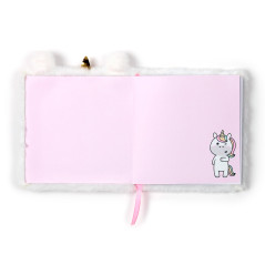 Puckator Carnet avec Couverture en Peluche - Licorne - Adoracorns - Fluffies