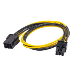 Akyga AK-CA-46 Câble Adaptateur PCI-E 6 Broches vers PCI-E 6 Broches 40 cm