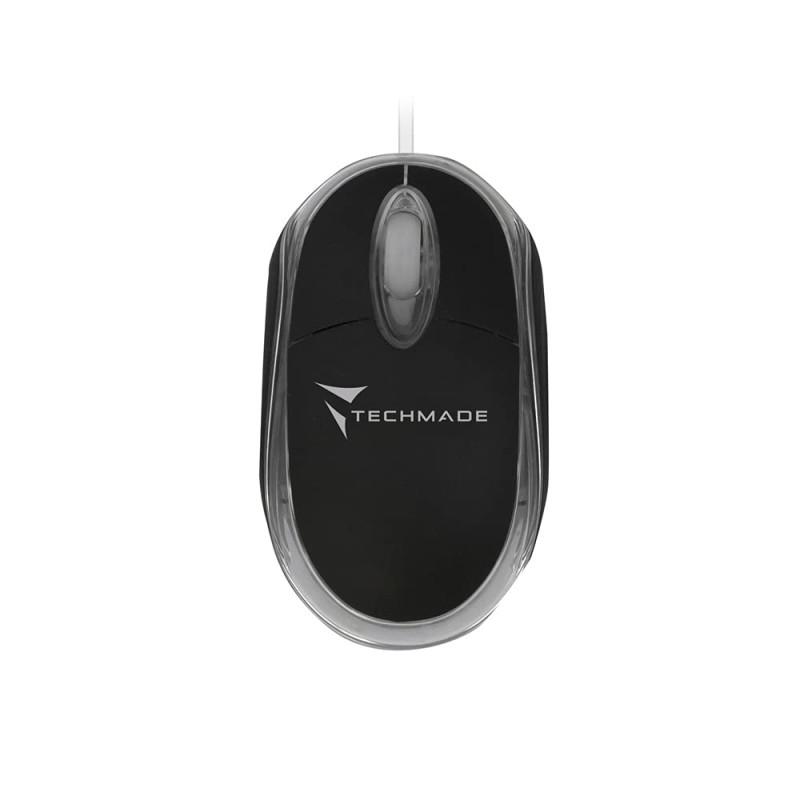 TECHMADE Mini Souris Optique USB 800 DPI Noir TECHMADE Mini Souris Optique USB 800 DPI Noir