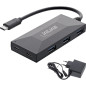 InLine® Hub USB 3.2 Gen 1 OTG, USB Type-C vers 3 Ports Type-A et 2 Ports Type-C, avec Bloc d'alimentation 3 A, Noir InLine® Hub USB 3.2 Gen 1 OTG, USB Type-C vers 3 Ports Type-A et 2 Ports Type-C, avec Bloc d'alimentation 3 A, Noir