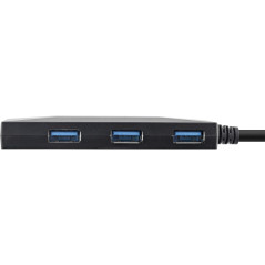 InLine® Hub USB 3.2 Gen 1 OTG, USB Type-C vers 3 Ports Type-A et 2 Ports Type-C, avec Bloc d'alimentation 3 A, Noir
