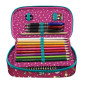 SANTORO- Plumier dépliable 45 pièces. Gorjuss Fairground Fireworks 12,5 x 22 x 6 cm, 1046GJ11, Multicolore