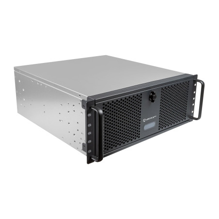 UNYKAch Boîtier Rack 19" UK4339V Format 4U Compatible avec réfrigérations liquides de 360 mm (Support Inclus), Fermeture à clé,