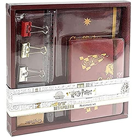 Difuzed - Ensemble papeterie Harry Potter Gryffondor - Magique, Cranberry