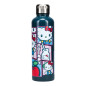 Paladone Hello Kitty Bouteille d'eau Sanrio en métal coloré sous licence officielle Rose et bleu Gobelet de voyage étanche Compa Paladone Hello Kitty Bouteille d'eau Sanrio en métal coloré sous licence officielle Rose et bleu Gobelet de voyage étanche Compa