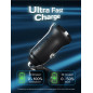 SBS Chargeur de voiture 25 Watt, chargeur pour iPhone, Samsung, Xiaomi, Oppo, USB-C pour téléphones portables et tablettes, sort SBS Chargeur de voiture 25 Watt, chargeur pour iPhone, Samsung, Xiaomi, Oppo, USB-C pour téléphones portables et tablettes, sort