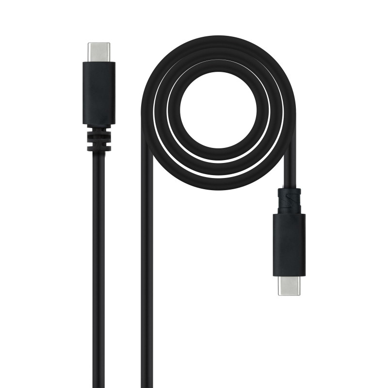 NANOCABLE 10.01.2301-L150 - Câble USB-C à USB-C 3A, pour téléphones mobiles, tablettes, ordinateurs portables, etc. USB 2.0, cha NANOCABLE 10.01.2301-L150 - Câble USB-C à USB-C 3A, pour téléphones mobiles, tablettes, ordinateurs portables, etc. USB 2.0, cha