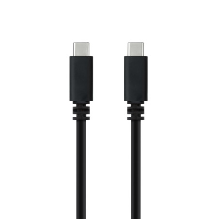 NANOCABLE 10.01.2301-L150 - Câble USB-C à USB-C 3A, pour téléphones mobiles, tablettes, ordinateurs portables, etc. USB 2.0, cha