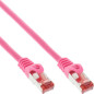 InLine 76422M Câble Patch S/FTP (PiMf) Cat.6 250 MHz PVC Cuivre Rose 0,25 m InLine 76422M Câble Patch S/FTP (PiMf) Cat.6 250 MHz PVC Cuivre Rose 0,25 m