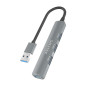AISENS Hub USB A106-0859 Gris (1 unité)
