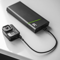Green Cell Câble USB-A - USB-C Typ-C 0.3m Chargeur Cable noir compatible pour Samsung Galaxy S23 S22 S21 S20 Ultra S10 S9 S8+ |