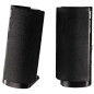 Hama E 80 Enceintes pour Ordinateur - Système Stéréo 2.0, Haut-Parleurs Alimentés en USB, Connexion Jack 3.5mm, Sortie Casque - 