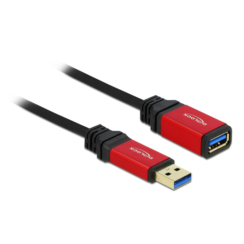 DeLOCK 5.0m USB 3.0 A câble USB 5 m USB 3.2 Gen 1 (3.1 Gen 1) USB A DeLOCK 5.0m USB 3.0 A câble USB 5 m USB 3.2 Gen 1 (3.1 Gen 1) USB A