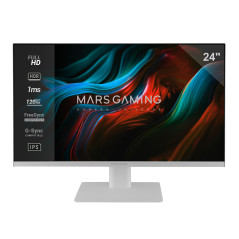 Mars Gaming MV-24, Moniteur 24" IPS FHD 120Hz, HDR10 1ms, FreeSync et G-Sync, Écran PC Enceintes Intégrés, Inclinaison 25°, Low