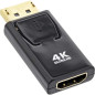 InLine 17198M Adaptateur DisplayPort mâle vers HDMI Femelle 4K/60Hz avec Audio Noir InLine 17198M Adaptateur DisplayPort mâle vers HDMI Femelle 4K/60Hz avec Audio Noir