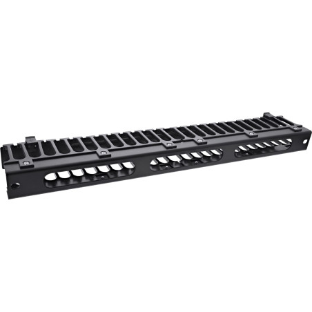 InLine® Panneau de manœuvre de câble 19", 1U, RAL 9005, Noir.
