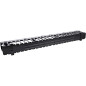 InLine® Panneau de manœuvre de câble 19", 1U, RAL 9005, Noir.