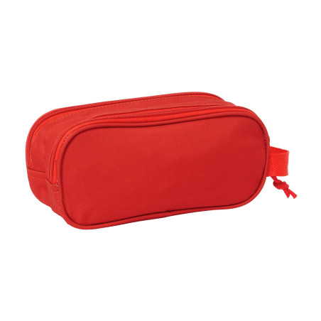 safta Sevilla FC 3D Trousse Double 3D, Trousse pour Enfant, idéale pour Les Enfants d'âge Scolaire, Confortable et Polyvalente,