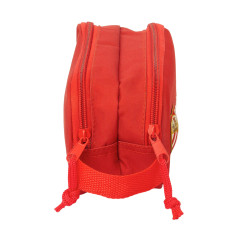 safta Sevilla FC 3D Trousse Double 3D, Trousse pour Enfant, idéale pour Les Enfants d'âge Scolaire, Confortable et Polyvalente, 