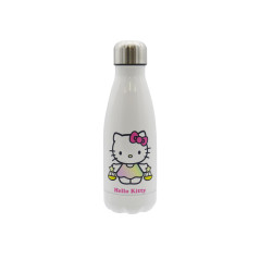 CYPBRANDS CyP Brands-Hello Kitty Sanrio Bouteille d'eau Bidon Gourde Horoscope Balance 550 ml Blanc Produit officiel