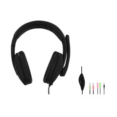T'nB HS-300 - Micro-Casque Filaire multimédia Ultra Confort - Noir
