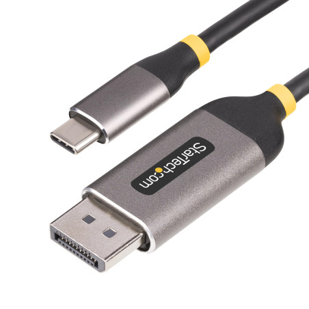 StarTech.com Câble USB-C vers DisplayPort de 3m, 8K 60Hz, 4K 144Hz, HDR, Câble Adaptateur USB-C vers DP, Câble de Conversion Vid