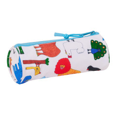 safta ALGO DE Jaime - Trousse Ronde Scolaire, Trousse pour Enfant, idéale pour Les Enfants de 5 à 14 Ans, Confortable et Polyval