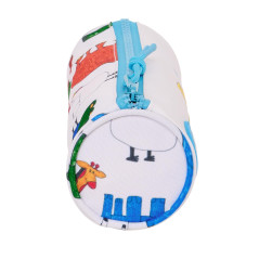 safta ALGO DE Jaime - Trousse Ronde Scolaire, Trousse pour Enfant, idéale pour Les Enfants de 5 à 14 Ans, Confortable et Polyval