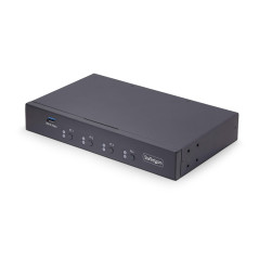 StarTech.com Switch KM à 4 Ports avec Commutation de la Souris, Commutateur USB 3.0, Clavier/Souris, Audio 3.5mm/USB, TAA