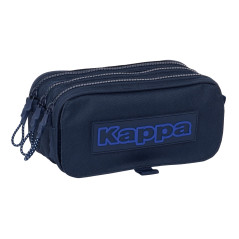 Safta Kappa Blue Night Trousse triple grande trousse pour enfant, idéale pour les enfants d'âge scolaire, confortable et polyval