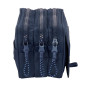 Safta Kappa Blue Night Trousse triple grande trousse pour enfant, idéale pour les enfants d'âge scolaire, confortable et polyval Safta Kappa Blue Night Trousse triple grande trousse pour enfant, idéale pour les enfants d'âge scolaire, confortable et polyval