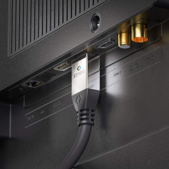 sonero® Premium 7,50m câble HDMI, câble HDMI Haut débit avec Ethernet, 4K / UHD / 60Hz, 18 Gbps, Noir