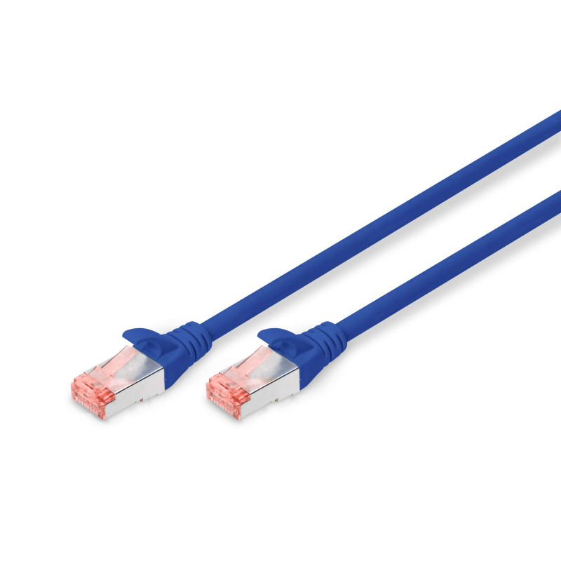 DIGITUS Câble LAN Cat 6 - 10m - RJ45 Câble réseau - S/FTP blindé - Compatible Cat 6A & Cat 7 - Bleu DIGITUS Câble LAN Cat 6 - 10m - RJ45 Câble réseau - S/FTP blindé - Compatible Cat 6A & Cat 7 - Bleu