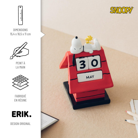 Grupo Erik - Calendrier Perpétuel Snoopy | Figurine Calendrier, Calendrier 3D, pour Enfant, Cadeaux Geek