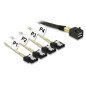 DeLOCK Câble fiche Mini SAS HD SFF 8643 4X vers 4 Prises SATA DeLOCK Câble fiche Mini SAS HD SFF 8643 4X vers 4 Prises SATA
