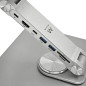 Ewent Support Ordinateur Portable 10-16" Réglable en Alliage d'Aluminium, Support avec Docking Station pour PC 7-en-1, Refroidis Ewent Support Ordinateur Portable 10-16" Réglable en Alliage d'Aluminium, Support avec Docking Station pour PC 7-en-1, Refroidis