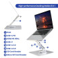 Ewent Support Ordinateur Portable 10-16" Réglable en Alliage d'Aluminium, Support avec Docking Station pour PC 7-en-1, Refroidis Ewent Support Ordinateur Portable 10-16" Réglable en Alliage d'Aluminium, Support avec Docking Station pour PC 7-en-1, Refroidis