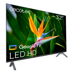 Cecotec Téléviseur LED 32 Pouces Smart TV Résolution HD - Série A4 ALH40032S. Google OS, Dolby Audio, HDR10, 16 Go ROM, Bluetoot