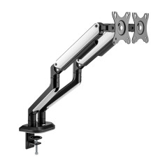 AISENS Soporte de Mesa RGB Gaming Contrapeso Giratorio e Inclinable Para Monitor/TV 9Kg de 17-32"