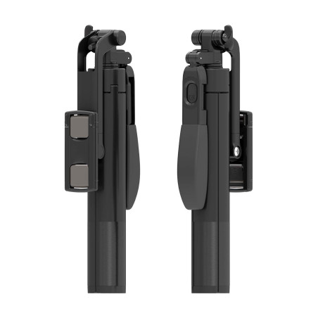 AISENS - SS01ST-299 - Perche trépied pour Selfie avec télécommande Bluetooth 3 en 1, Noir