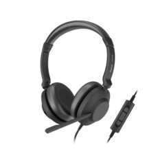 Axtel Écouteurs avec Microphone, câble de 3,5 mm, Noir