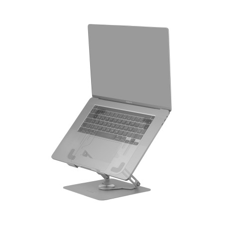 Mars Gaming MA-RSN, Support pour Ordinateurs Portables et Tablettes jusqu'à 17", Réglage en Hauteur + Inclinaison + Rotation 360