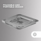Mars Gaming MA-RSN, Support pour Ordinateurs Portables et Tablettes jusqu'à 17", Réglage en Hauteur + Inclinaison + Rotation 360