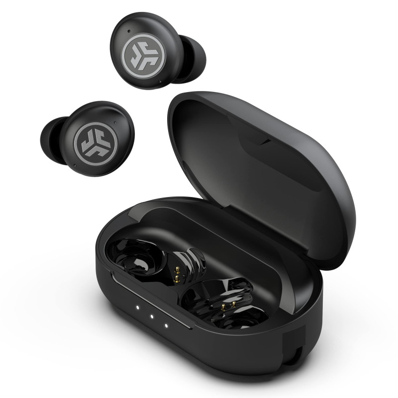 JLab JBuds Air Pro Ecouteurs Bluetooth sans Fil et Tile Tracker - Écouteurs Intra-Auriculaires avec Micro, 32+ Heures d'Autonomi