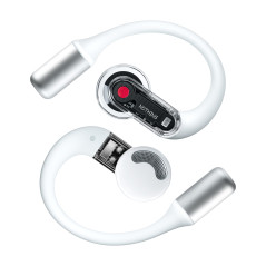 Nothing Ear (Open) Ecouteurs Bluetooth avec Technologie Open Sound, Deux micros + AI Clear Voice, 30 Heures de Lecture Audio et